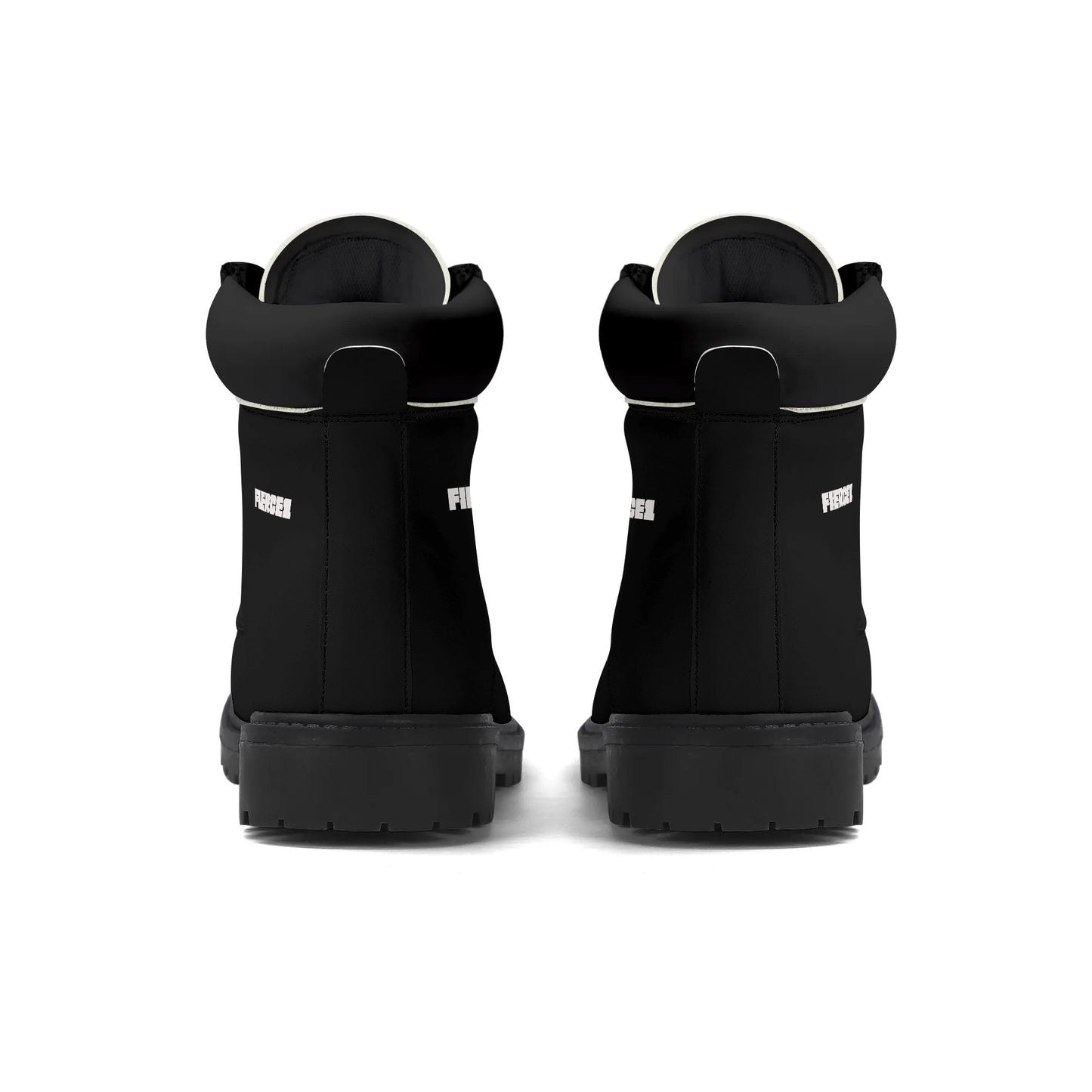 Mens Upgraded Black Outsole Leather All Season Boots