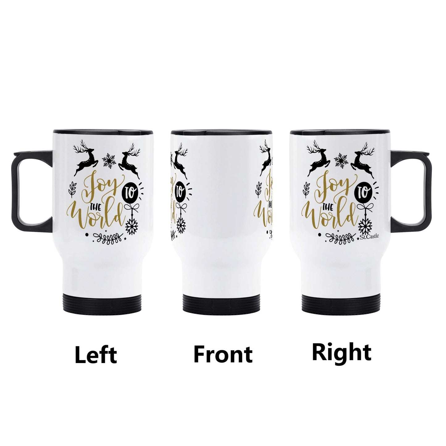 Stainless Steel Travel Coffee Mug (14 oz)