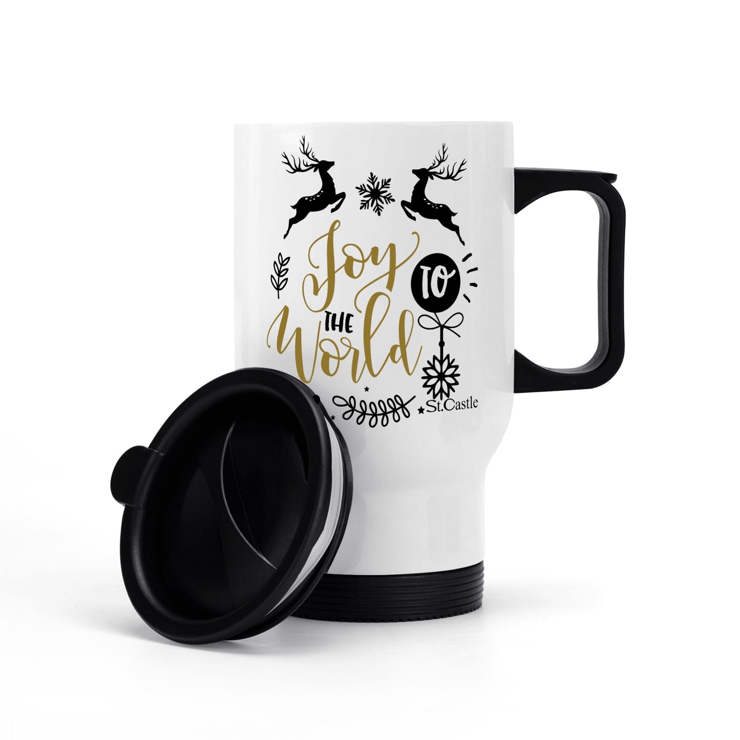 Stainless Steel Travel Coffee Mug (14 oz)