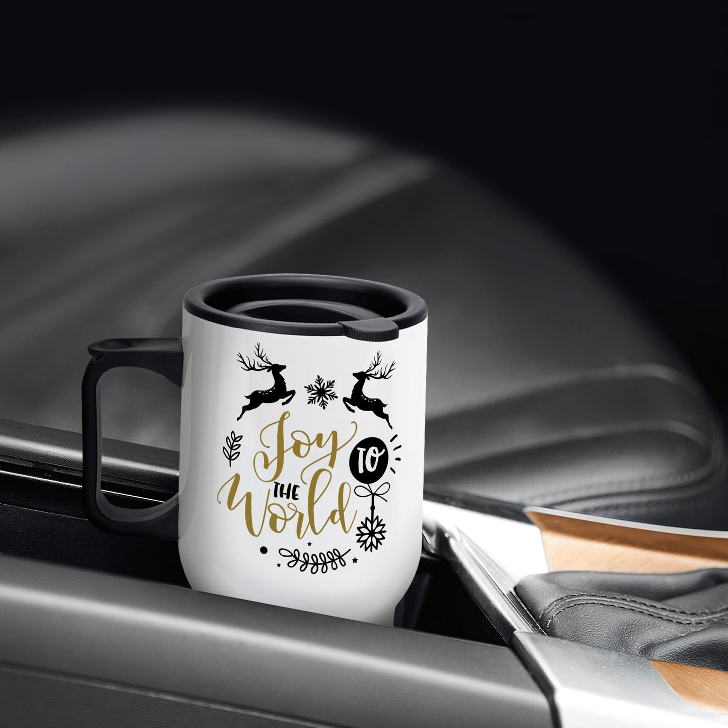 Stainless Steel Travel Coffee Mug (14 oz)