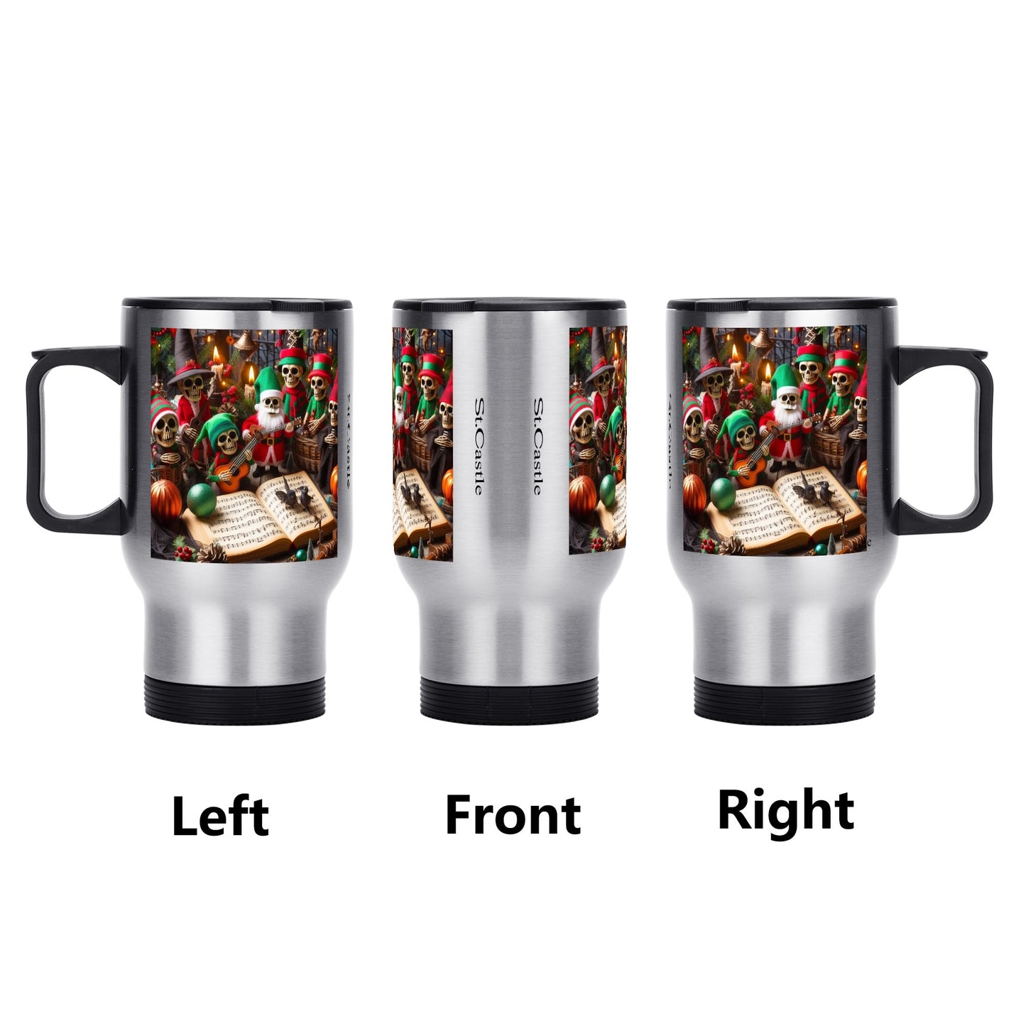 Stainless Steel Travel Coffee Mug (14 oz)