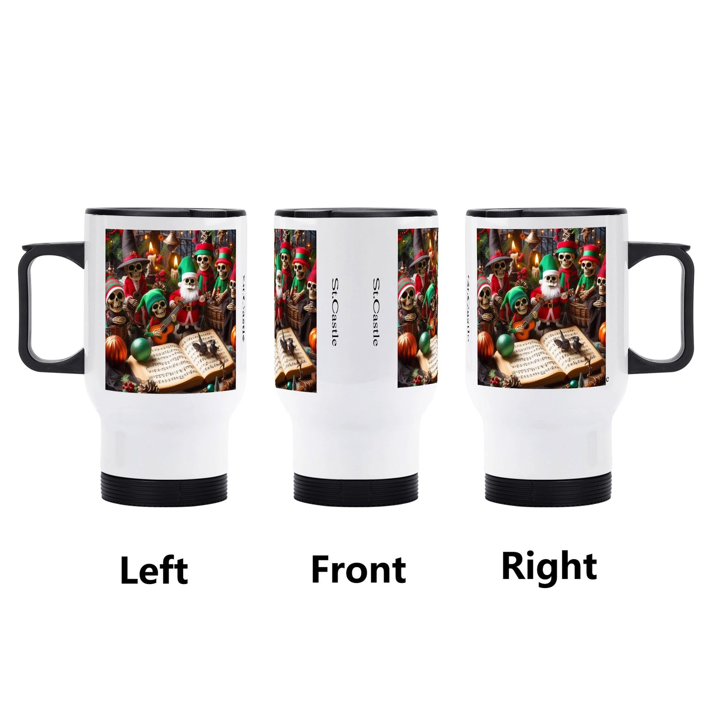 Stainless Steel Travel Coffee Mug (14 oz)