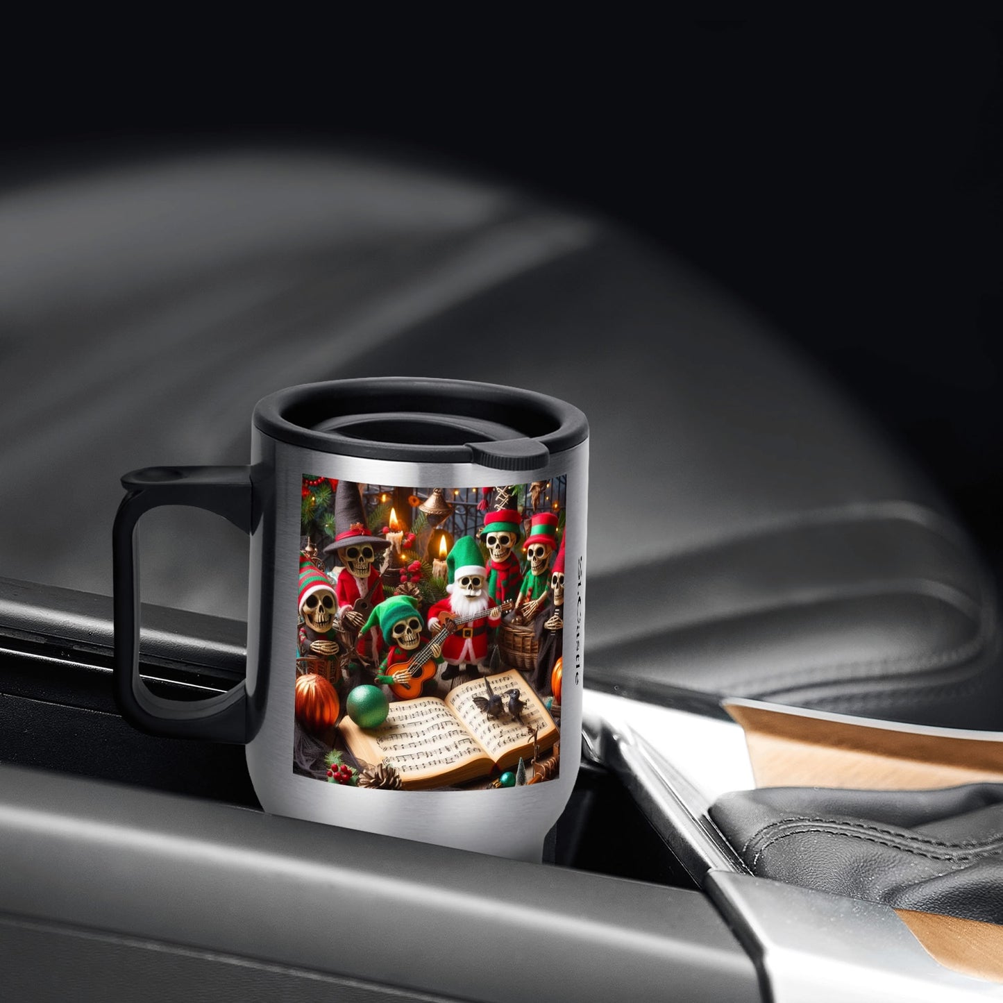 Stainless Steel Travel Coffee Mug (14 oz)