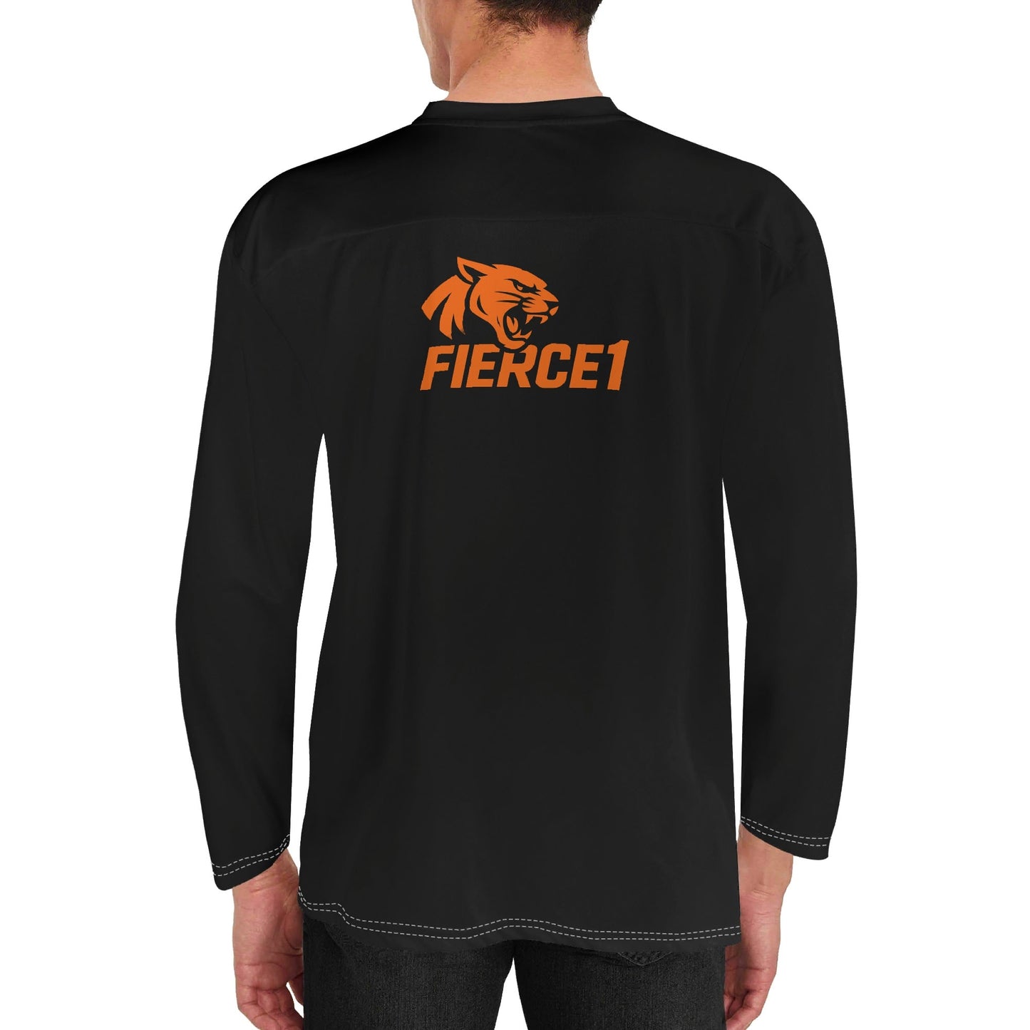 Mens All Over Print Hockey Jersey Long Sleeve Shirt