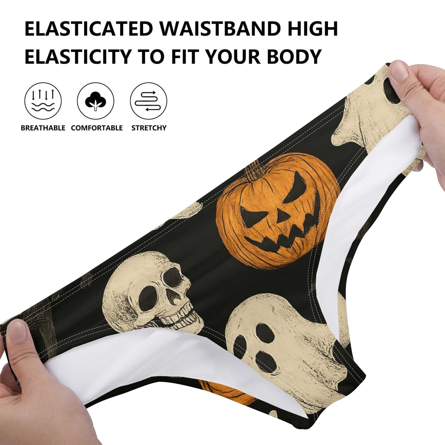 Womens Seamless Panties Comfortable Breathable Underwear Halloween