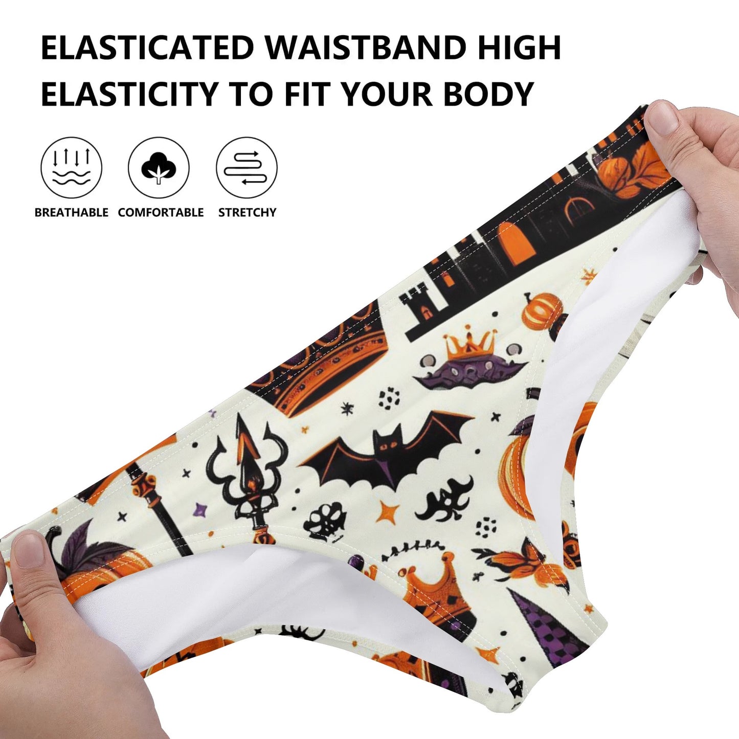 Womens Seamless Panties Comfortable Breathable Underwear Halloween