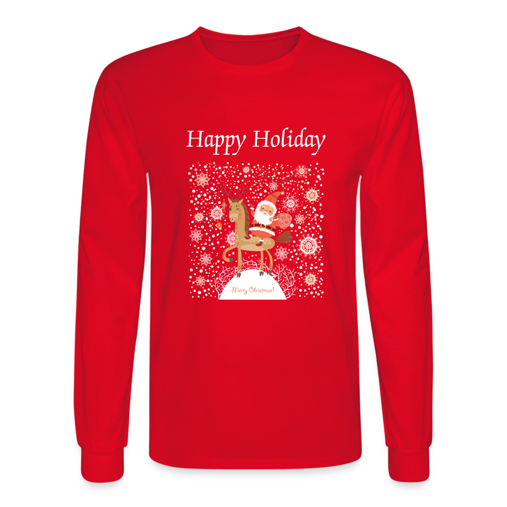 Men's Long Sleeve T-Shirt - red