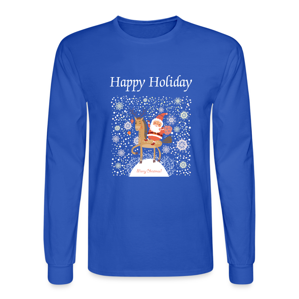 Men's Long Sleeve T-Shirt - royal blue