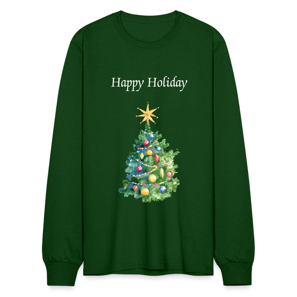 Men's Long Sleeve T-Shirt - forest green