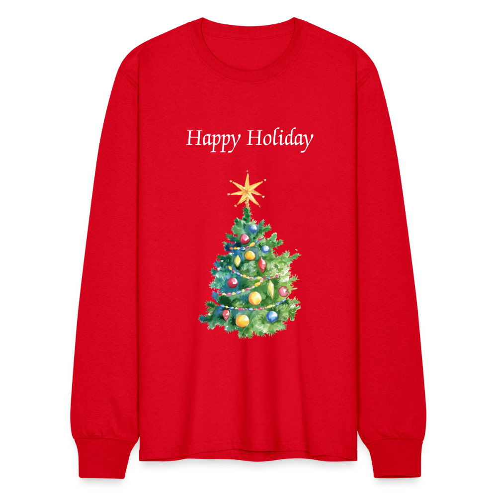 Men's Long Sleeve T-Shirt - red