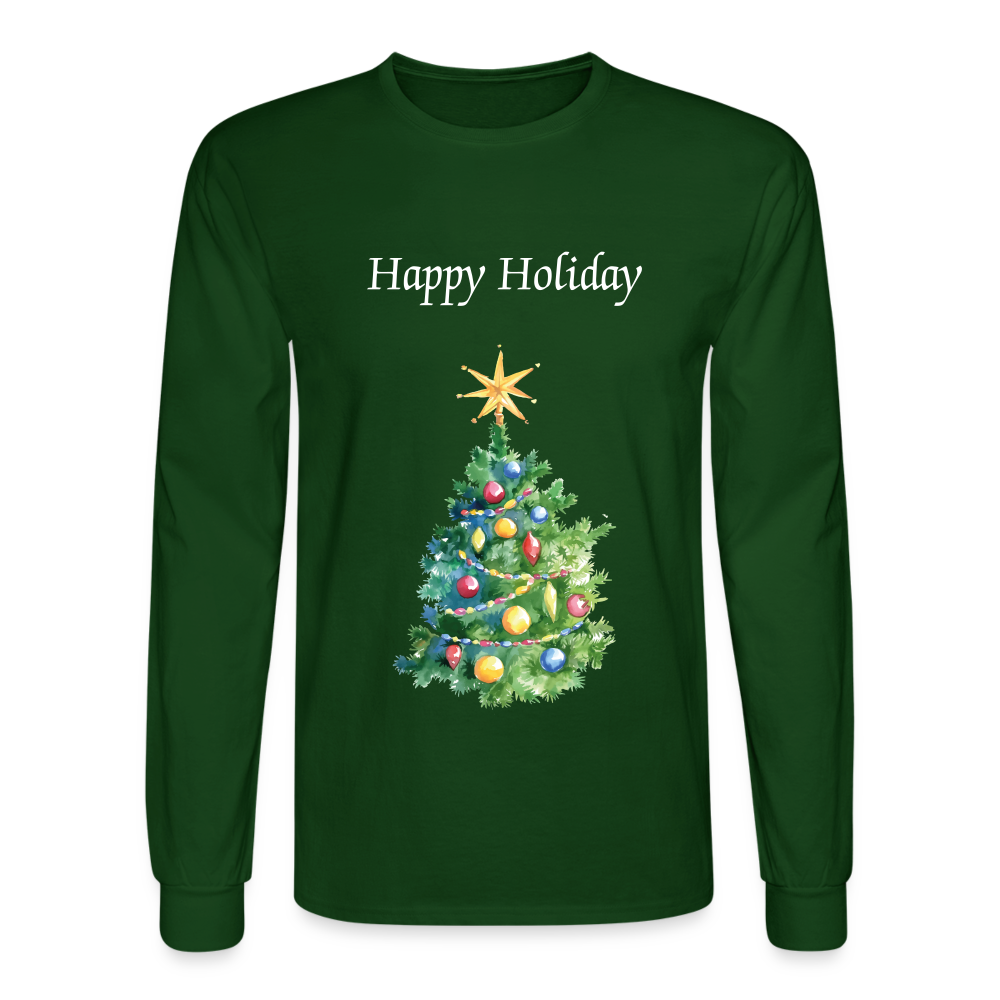 Men's Long Sleeve T-Shirt - forest green