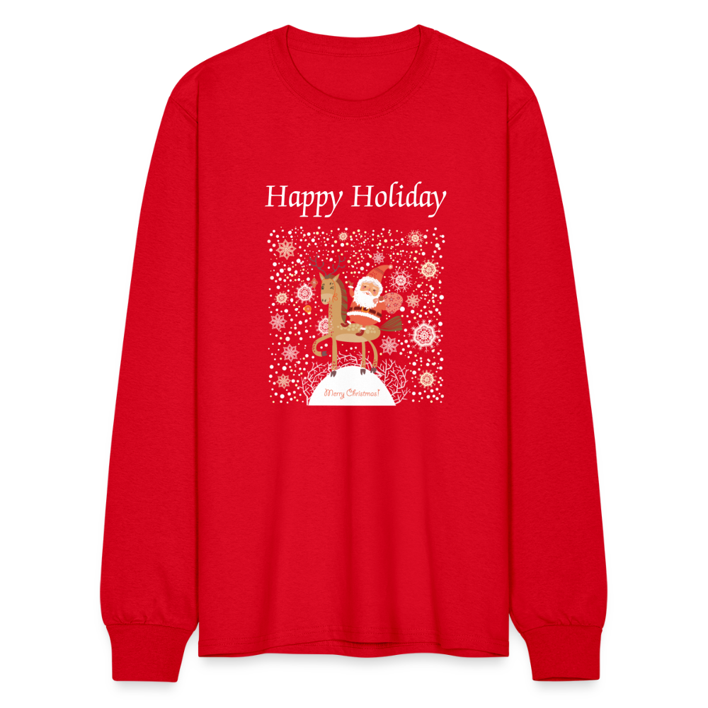 Men's Long Sleeve T-Shirt - red