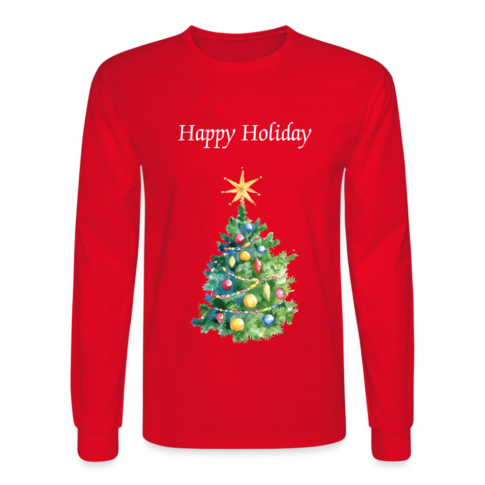 Men's Long Sleeve T-Shirt - red