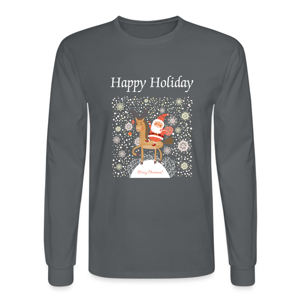 Men's Long Sleeve T-Shirt - charcoal