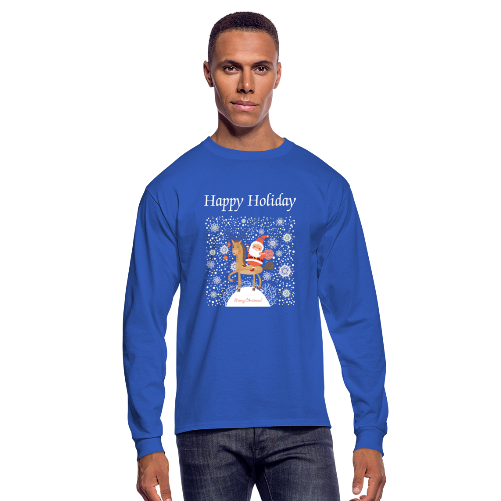 Men's Long Sleeve T-Shirt - royal blue