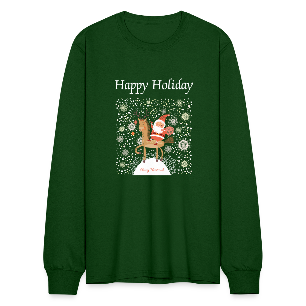 Men's Long Sleeve T-Shirt - forest green