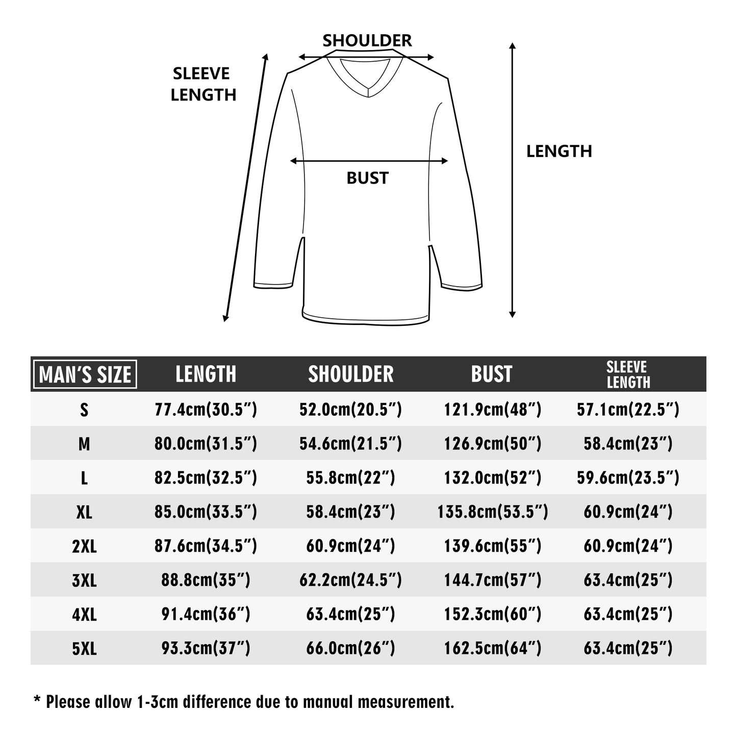 Mens All Over Print Hockey Jersey Long Sleeve Shirt