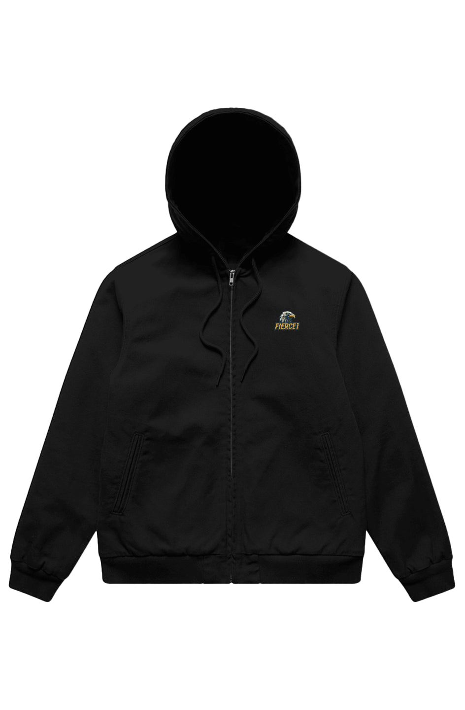 Fierce1 Canvas Bomber Hood Jacket