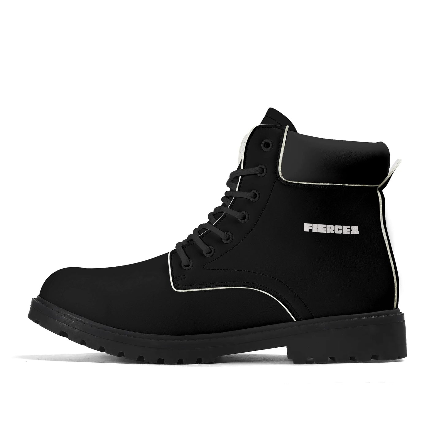 Mens Upgraded Black Outsole Leather All Season Boots