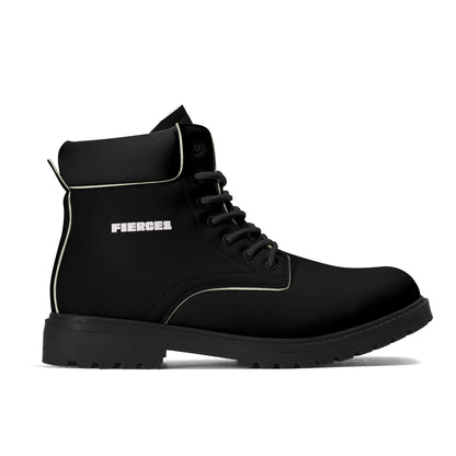Mens Upgraded Black Outsole Leather All Season Boots
