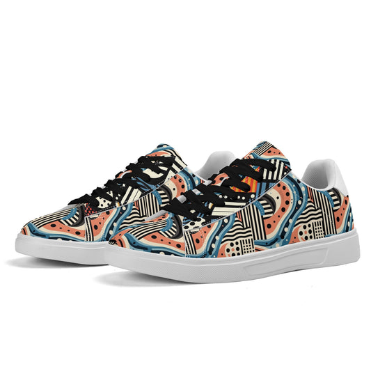 Adult Lightweight Brand Low Top Leather Skateboard Shoes WIth Personalized Logo /Name