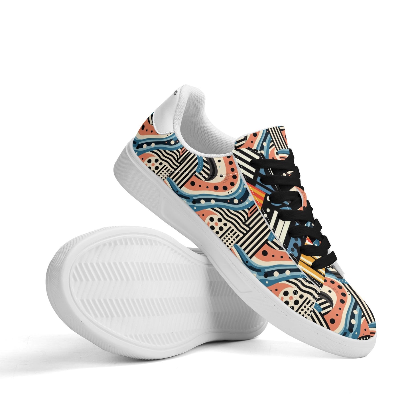 Adult Lightweight Brand Low Top Leather Skateboard Shoes WIth Personalized Logo /Name