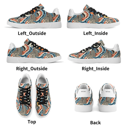 Adult Lightweight Brand Low Top Leather Skateboard Shoes WIth Personalized Logo /Name