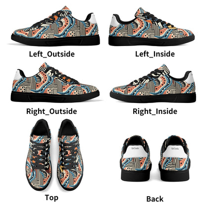 Adult Lightweight Brand Low Top Leather Skateboard Shoes WIth Personalized Logo /Name