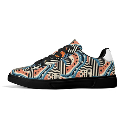 Adult Lightweight Brand Low Top Leather Skateboard Shoes WIth Personalized Logo /Name
