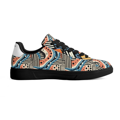 Adult Lightweight Brand Low Top Leather Skateboard Shoes WIth Personalized Logo /Name