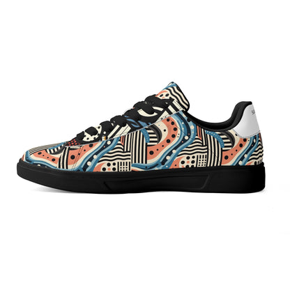 Adult Lightweight Brand Low Top Leather Skateboard Shoes WIth Personalized Logo /Name