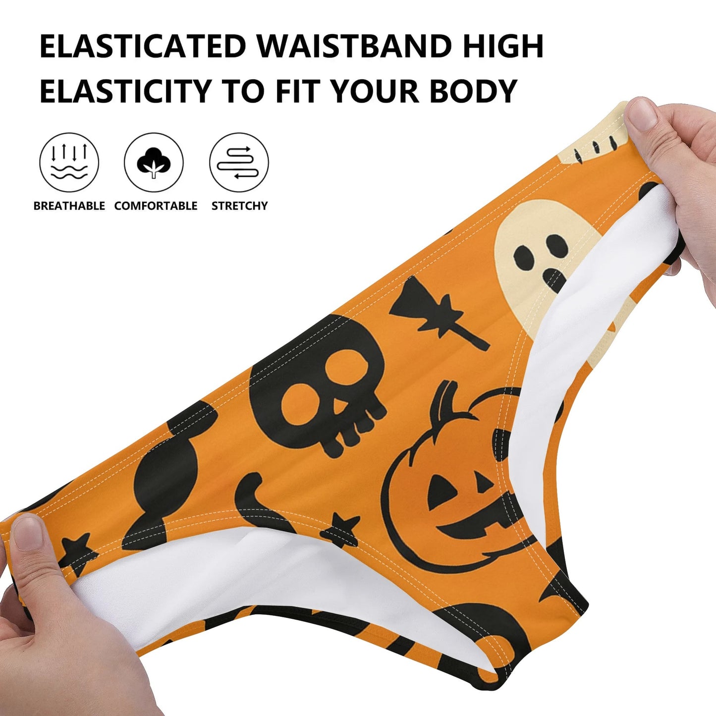 Womens Seamless Panties Comfortable Breathable Underwear Halloween
