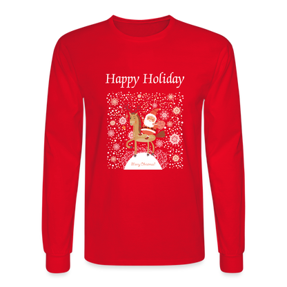 Men's Long Sleeve T-Shirt - red