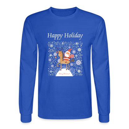 Men's Long Sleeve T-Shirt - royal blue