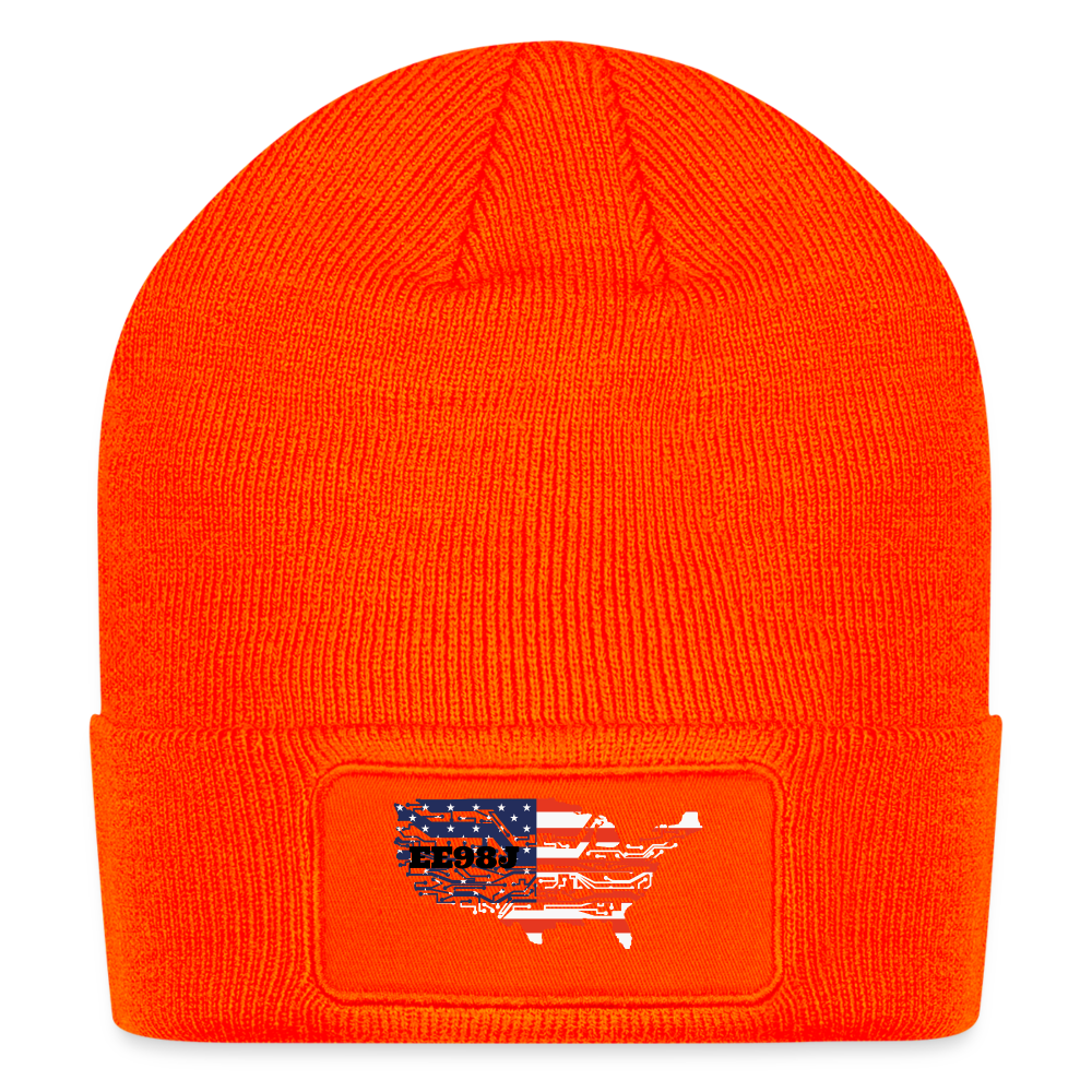 Patch Beanie - neon orange