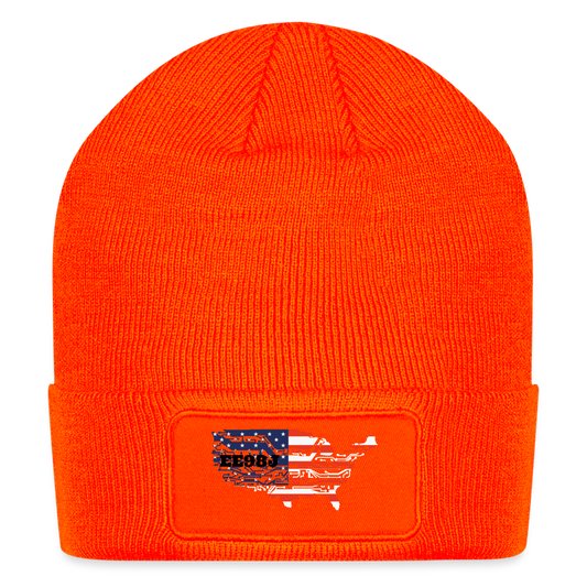 Patch Beanie - neon orange