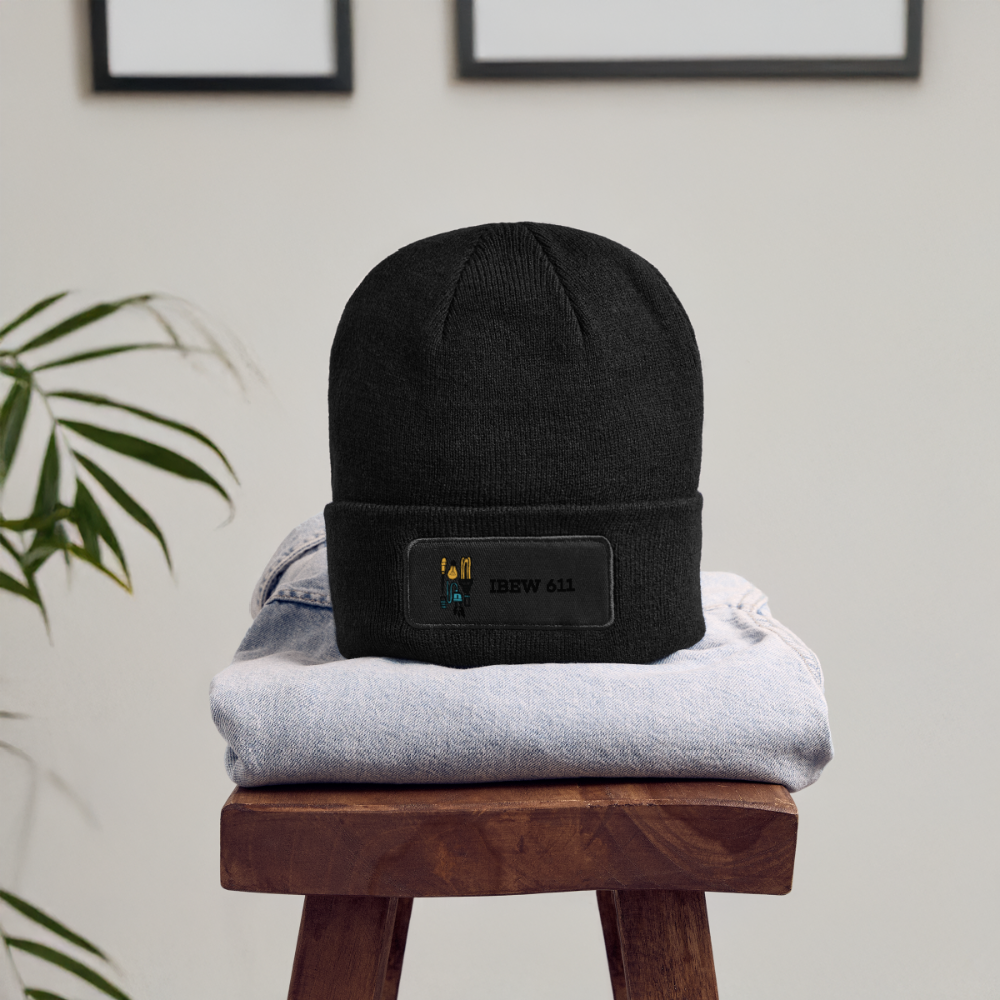 Patch Beanie - black