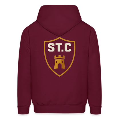Men's Hoodie Saint Castle - burgundy