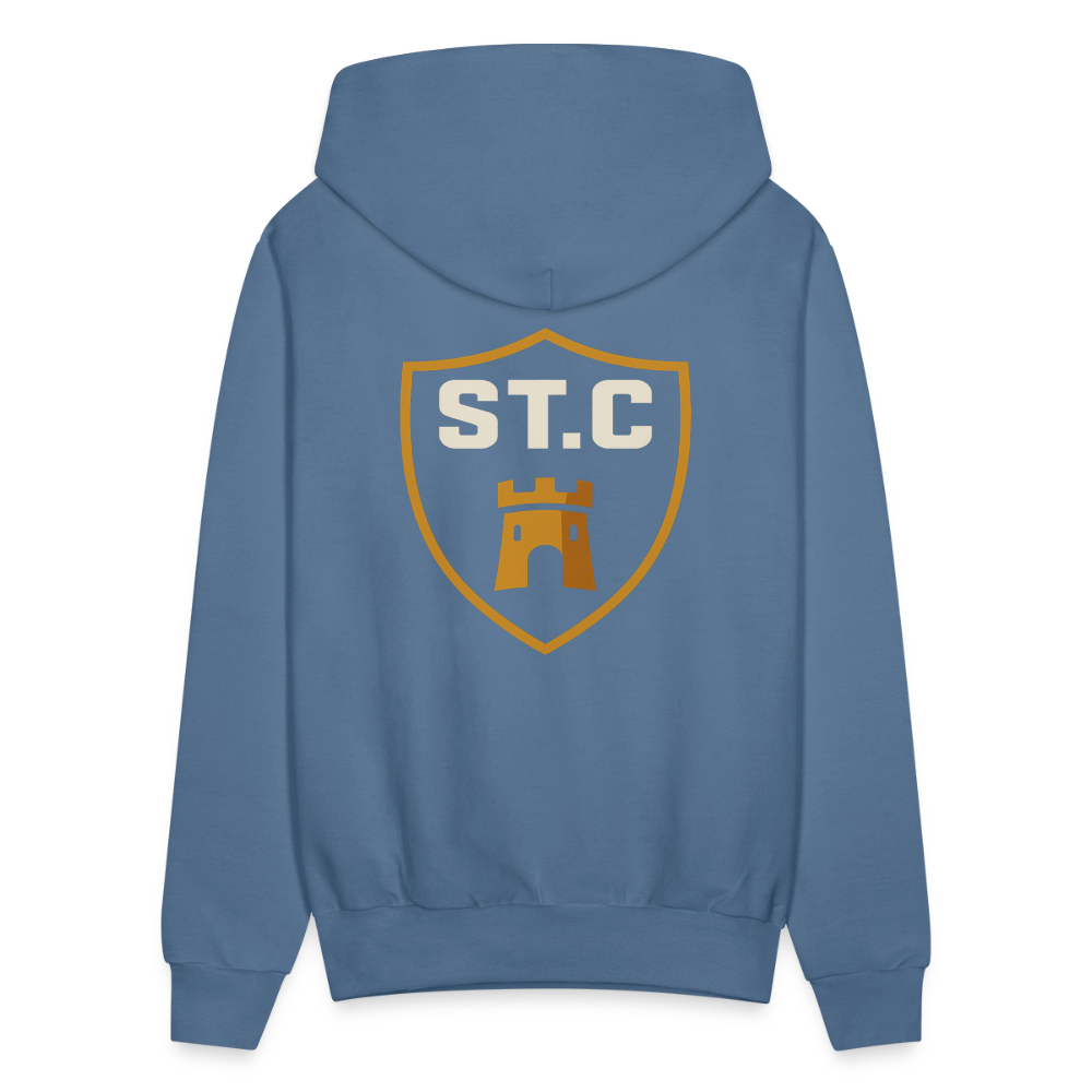 Men's Hoodie Saint Castle - denim blue