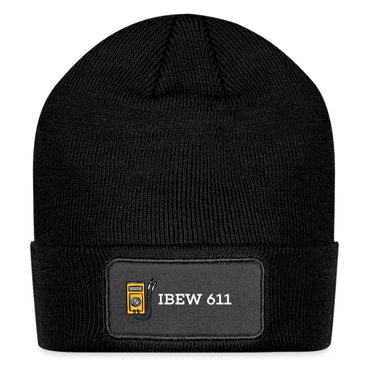 Patch Beanie - black