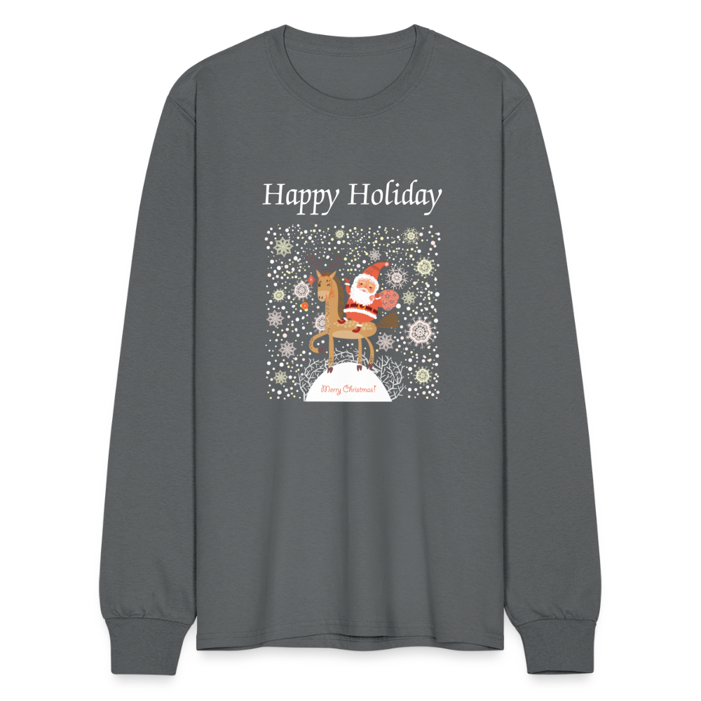 Men's Long Sleeve T-Shirt - charcoal