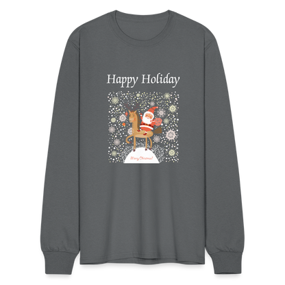 Men's Long Sleeve T-Shirt - charcoal