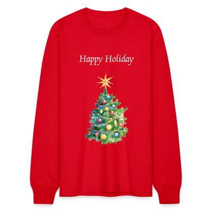 Men's Long Sleeve T-Shirt - red
