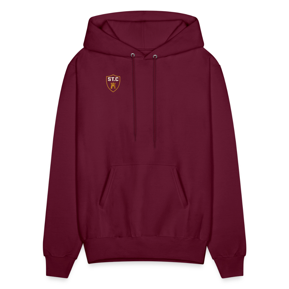 Men's Hoodie Saint Castle - burgundy