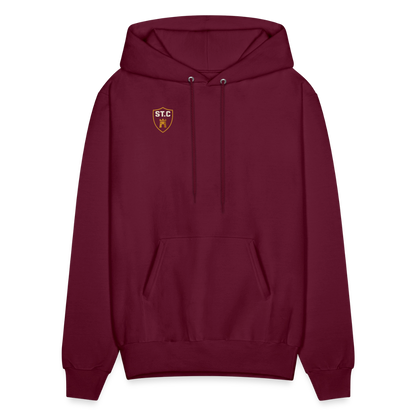 Men's Hoodie Saint Castle - burgundy