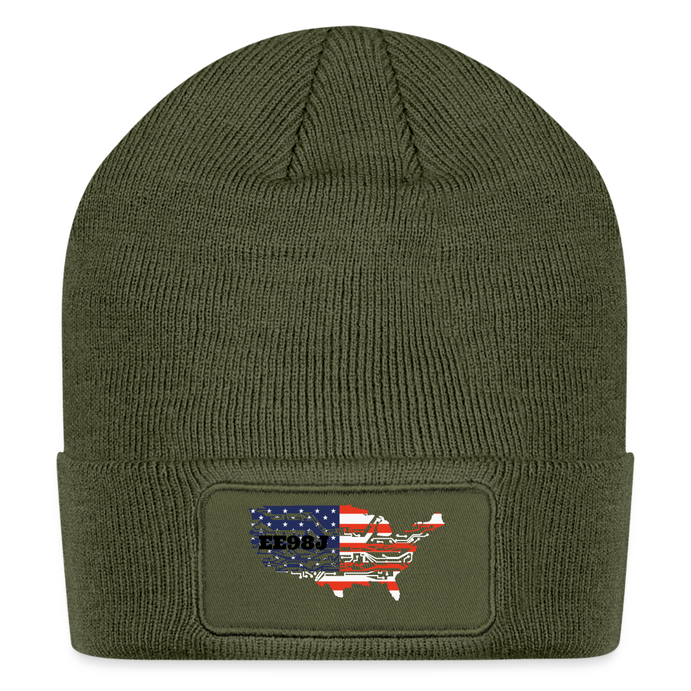 Patch Beanie - olive
