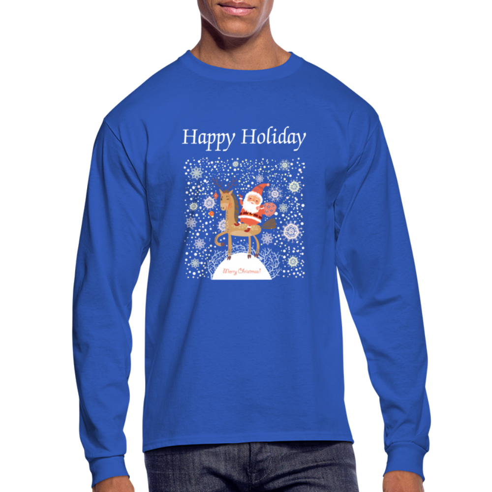 Men's Long Sleeve T-Shirt - royal blue