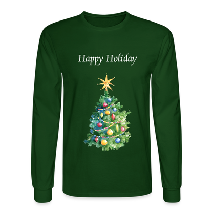 Men's Long Sleeve T-Shirt - forest green