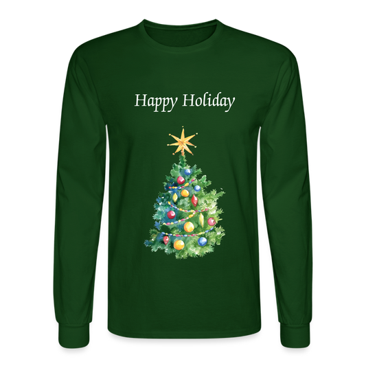 Men's Long Sleeve T-Shirt - forest green