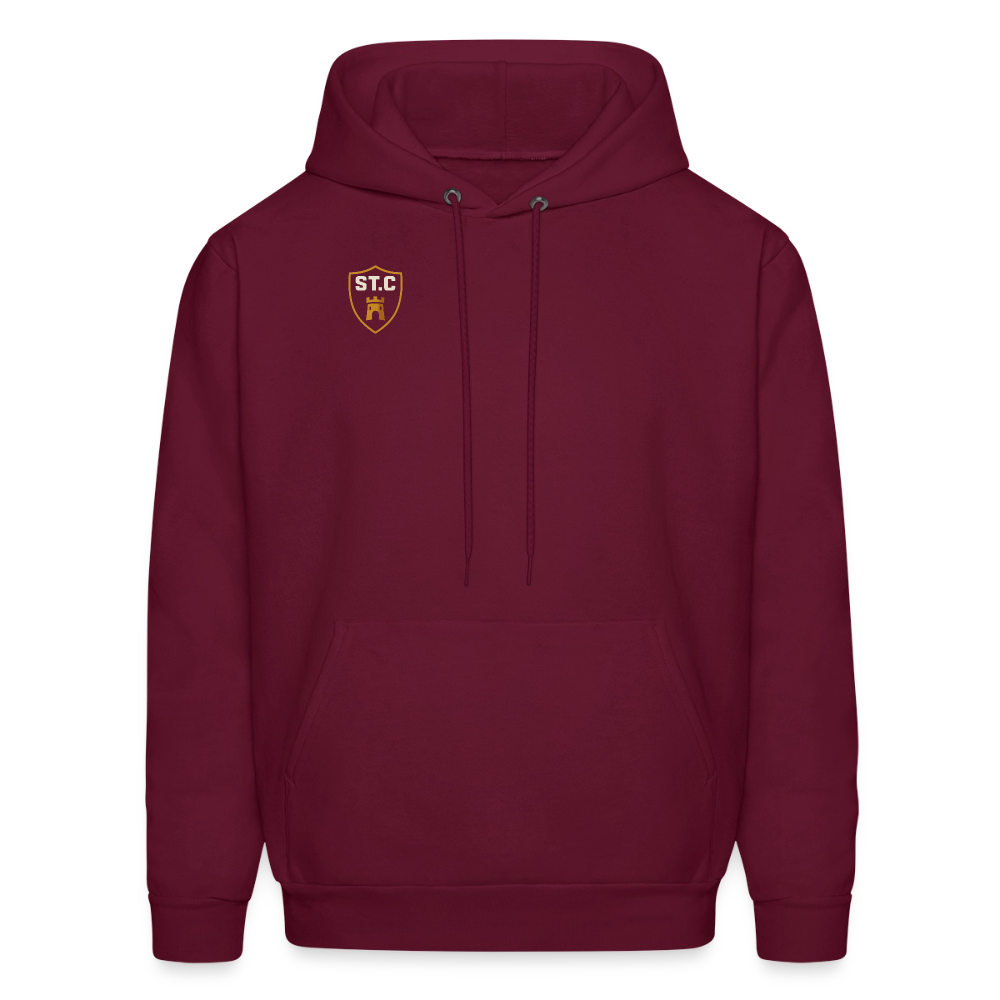 Men's Hoodie Saint Castle - burgundy